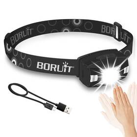 Br14 Boruit Rechargeable Headlight Super Bright 990000lm Led Headlamp Head Torch Flashlight