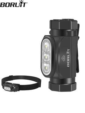 Hp130 Boruit Rechargeable Waterproof Led Headlamp Headlight Head Ligh Flashlight