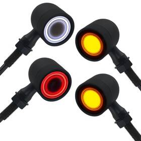 Bosycy B0c7kkj8v5 Motorcycle Turn Signals Led Front Rear Lights 4 Pcs Vintage 40 Leds