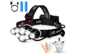 B0c9pr5st9 Branded Rechargeable Headlamp 18000 Lumen Bright 8 Led Head Lamp 16 Modes Adjustable Mo