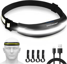 Lx300 Branded01 705353688362 Headlamp Usb Type C Rechargeable Cob Led Bright Hard Hat Light With Red H