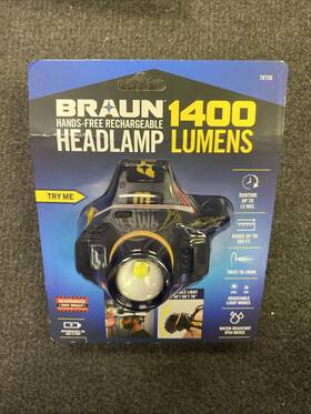 70756 Braun 1400 Lumen Headlamp - New