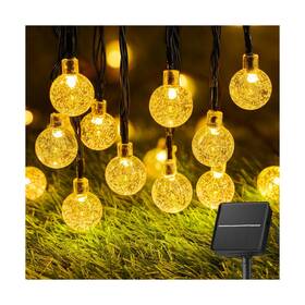 Brightown 717565517859 Solar String Lights Outdoor 60 Led 36ft With 8 Lighting Modes Waterproof Sol