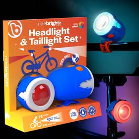 35237 Brightz Ridebrightz Led Bike Headlight And Taillight Set For Kids - B... Fast Ship