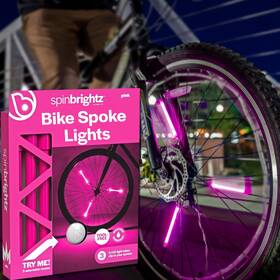 Brightz 811860033073 Spinbrightz Led Bike Spoke Lights For 1 Wheel - 3 Cool Soli... Fast Ship
