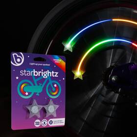 Brightz 811860033417 Orbitbrightz Mini Led Bike Spoke Clip Lights 2-pack - Adds A Pop Of