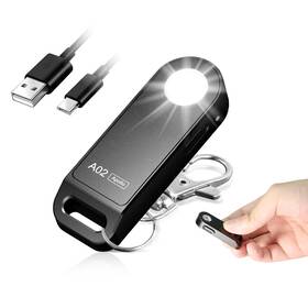 Br-a02 Brinyte A02 Mini Edc Keychain Flashlight Rechargeable Usb-c Led Key Chain Lig