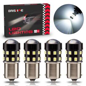 Bri-1156w-24smd2835-2p Brishine 4-pack 1000 Lumens Super Bright 1156 1073 1141 7506 Ba15s Led Bulbs 6000k Xen