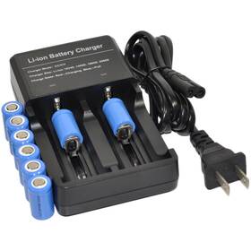 14250-019 Btbai 8 X 14250 1/2 Aa Rechargeable Li-ion Battery Dual Charger K-135