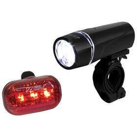 Bv-l801 Bv Bicycle Light Set Super Bright 5 Led Headlight 3 Taillight Quick-release