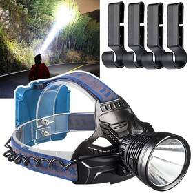 L-c447 Bxe Rechargeable Waterproof Led Headlamp 100000 Lumen 4 Modes Usb