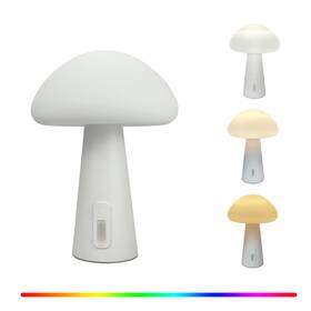Rtlmgdb3cct1p-c4 C4lif Mushroom Rgb Table Lamp Cordless Rechargeable Bedside With 3 Color Temp