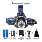 Cadhl1801shs1 Caraddicts Led Headlamp Flashlight Rechargeable Lithium Batteries Modes Zoomable