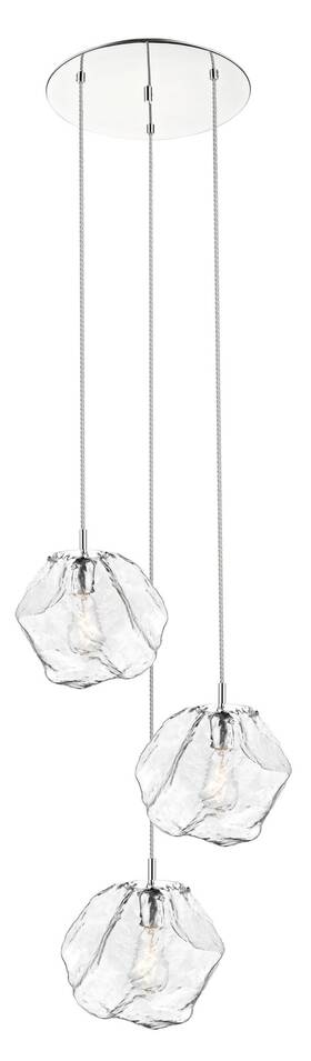 P0488-03ch Canarm Pendant Chrome Finish 84.66 X 23.62