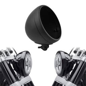 02003023201 Cargletrue 7 Inch Headlight Housing Head Lamp Bucket Compatible With Harley Dyna