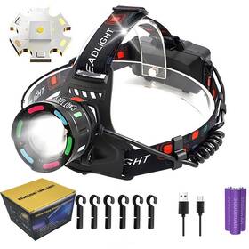 Carsq12-2 Carttley Rechargeable Led Headlamp 150000 Lumens Super Bright 60h Flashlight