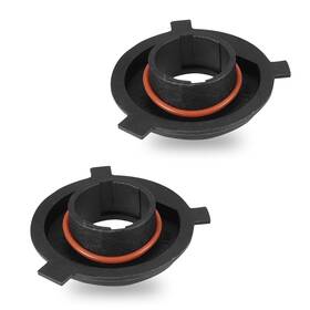 Cerkk2601bl-2pc Cerfioo Pack-2 Car H4 Led Light Bulb Adapter Sockets 0.61 Inch Id 0.47 Height Waterproo