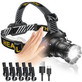 Cwlhlasakus1001 Cheasewole Ultra-brightness Rechargeable Headlamp 990 000 Lumens 12 Modes Motion Sensor