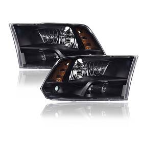 02hla3715abkhtn Cheda Headlights Assembly Compatible With 2009-2012 Dodge Ram 1500 2500 3500