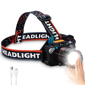 Cai-c1846 Chemailon Headlamp Rechargeable Power Display Usb C Led Head Lamp 100000 Lumen Super B