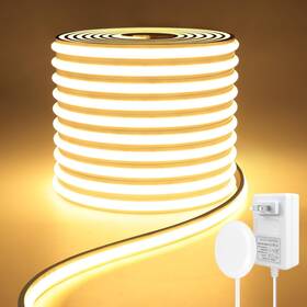 A1382ww-us Chnmalitai Silicone Cob Neon Rope Lights Flexible Cuttable Waterproof 16.4ft Self-adhesi