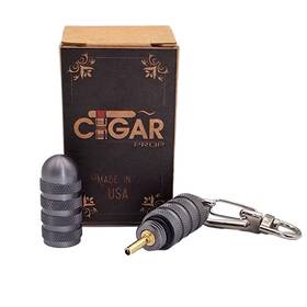 Cigar Prop B07hnp9t1t Lighter Bleed Tool 2.0 Gun Metal Grey - Keychain Attachement