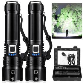 P108djk Cinlinso Flashlights High Lumens Rechargeable 2 Pack 99 000 Super Bri