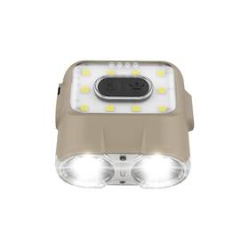 Clp-135tn Claymore Capon 120h Tan - Led Rechargeable Clip-on Cap Headlamp Lightweight Hat Lig