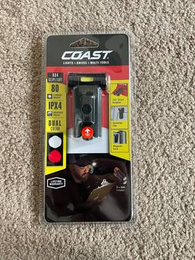 Coast 015286300041 Hx4 80 Lumens Weather Proof Dual Color Clip Light Brand New