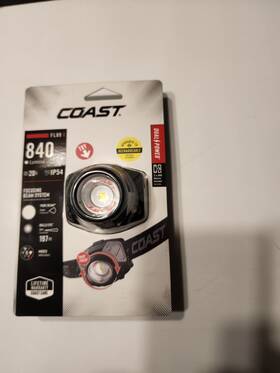 Fl89 Coast 015286306654 840-lumens Head Lamp - Brand New Sealed