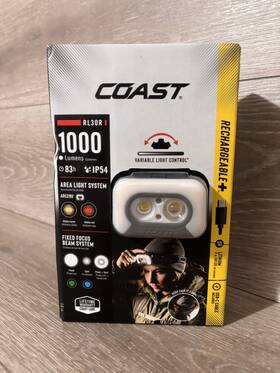Rl30r Coast 31018 1000lumens Rechargeable Dual Power Variable Light Control Headlamp
