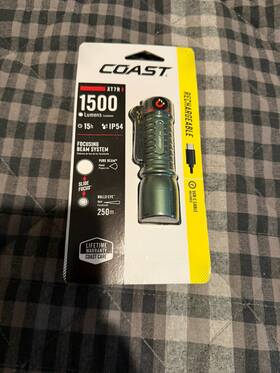 31424 Coast Xt7r 1500 Lumen Rechargeable Led Flashlight With Magnetic Mount Slide
