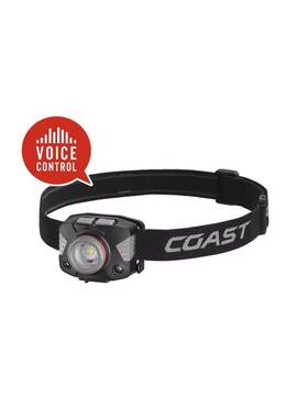 Flx65r Coast 700 Lumen Bilingual Voice Control Rechargeable Led Headlamp