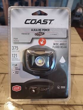 Ip54 Coast Ps54 Ps64 375 Lumens Headlamp Wide Angle Flood Beam - New