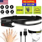 Cob Led Headlamp Rechargeable Headlight Torch Work Light Bar Head Band Lamp D
