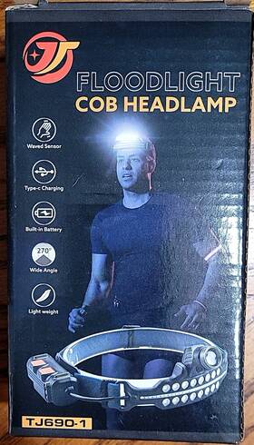 Tj690-1 Cobb 608374500661 Cob Floodlight Led Motion Sensor Headlamp Usb Rechargeable Brand New