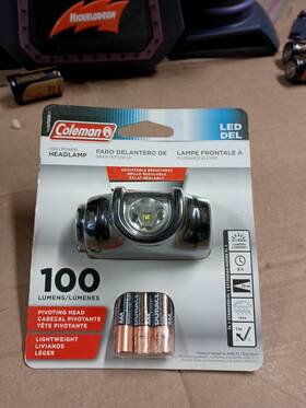 Coleman 076501237849 Headlamp 100 Lumens Pivoting Head