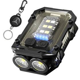 Conetle 656089011651 Clip-on Flashlight With Extendable Keychain Compact Pocket Light For Night W