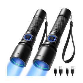 Consciot 850058571010 Uv Flashlight Blacklight Usb-c Rechargeable 365nm Led Ult... Fast Ship