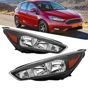 Ca23060102 Corkiauto Headlights Assembly Compatible With 2015 2016 2017 2018 Ford 2015-2018 Focus