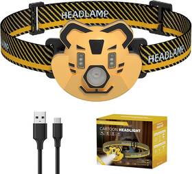 Lw01 Cosoos Led Rechargeable Headlamp For Kids Flashlight Camping Gear Outdoor Head