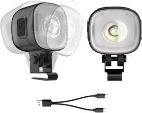 Yx03 Cosoos Original 2 Rechargeable Headlights For Shoe Charms Flashlight Attachment