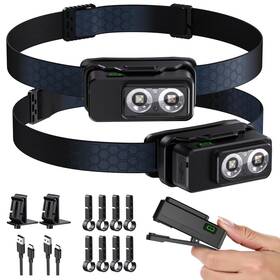 Hw219-ap001 Cotoala Headlamp Rechargeable 2pcs Super Bright Motion Sensor Head Lamp With 8 Modes