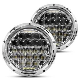 8542082594 Cowone 130w 7 Inch Led Headlights With Drl Compatible Jeep Wrangler 97-2018 Jk