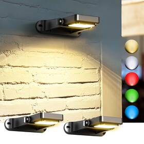 Mom-049 Coxseni 200lm Solar Wall Lights Outdoor 6 Colors 2200mah Long Lasting Powered