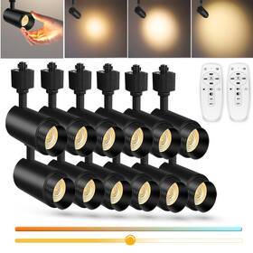 Ct-tlh12-12bb Cozitech 2025 Upgraded 12 Pack 9-cct Zoomable 12w Led Track Light Head Wit