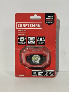Cmxlhb1 Craftsman Led Headlamp 250 Lumens New