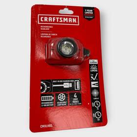 Cmxlhb5 Craftsman Rechargeable Led Red Headlamp New In Packaging B