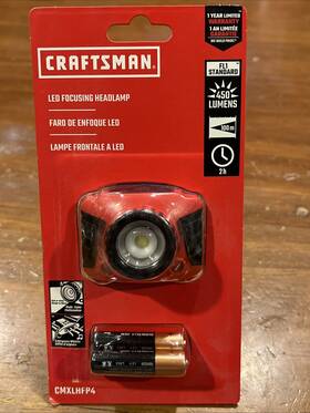 Cmxlhfp4 Craftsman Led Headlamp With Batteries