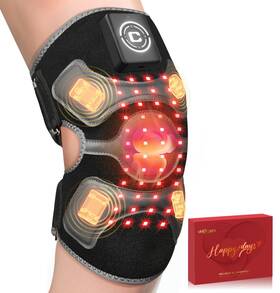 K508 Crazytech 3d Red Light Therapy Vibration Massage Knee Brace - Fsa Eligible Hsa 5000mah